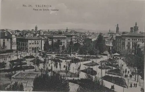 Spanien - Spanien - Valencia - Plaza de Emilio Castelar - ca. 1935