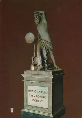 Italien - Italien - Syrakus - Syracusa - Statua di Archimedes, Porta Liceo - 1982