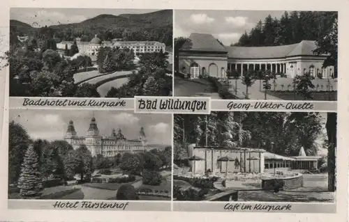 Bad Wildungen - u.a. Cafe im Kurpark - 1955