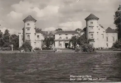 Rheinsberg - Blick über den See zum Schloß - 1970