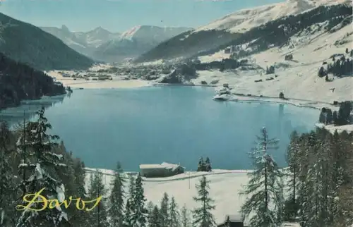 Schweiz - Davoser See - Schweiz - gegen Tinzenhorn