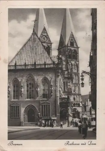 Bremen - Rathaus mit Dom - 1952
