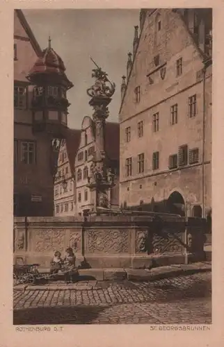 Rothenburg - St. Georgsbrunnen - ca. 1935