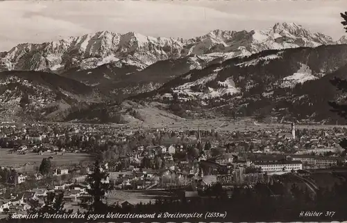 Garmisch-Partenkirchen - gegen Wettersteinwand - 1954