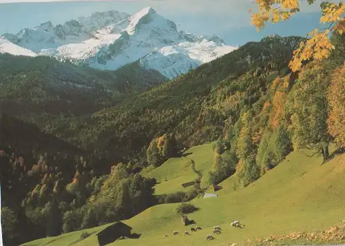 Garmisch-Partenkirchen - Blick zur Alpspitze - ca. 1990