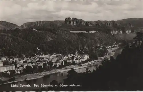 Bad Schandau - mit Schrammsteinen - 1966