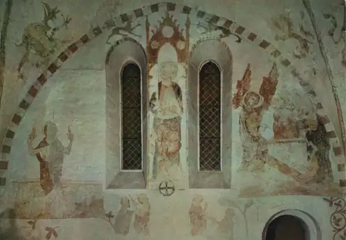 Neukirchen - St. Antoniuskirche, Wandmalerei - 1977