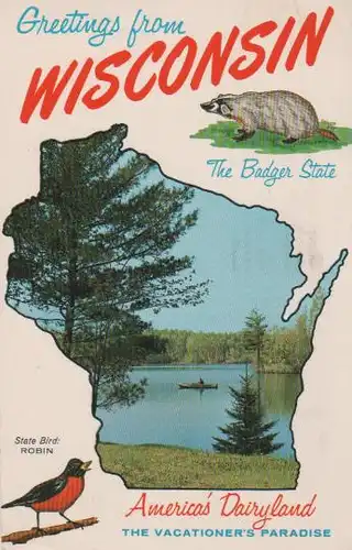 USA - USA - Greetings from Wisconsin - 1972