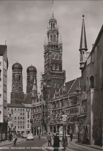 München - Rathaus mit Frauenkirche - ca. 1965