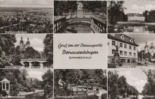 Donaueschingen - u.a. Quellentempel - ca. 1960