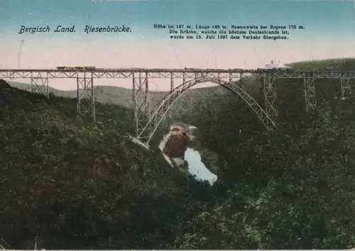 Bergisches Land - Riesenbrücke - 1924