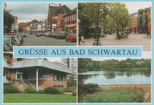 Bad Schwartau - Lübecker Strasse, Fussgängerzone, Klinik, Kurpark - ca. 1975