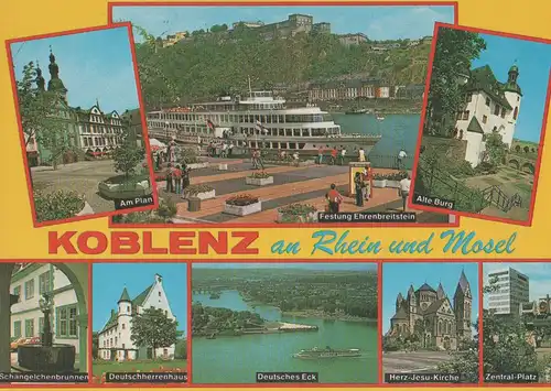 Koblenz am Rhein - u.a. Zentral-Platz - 1989