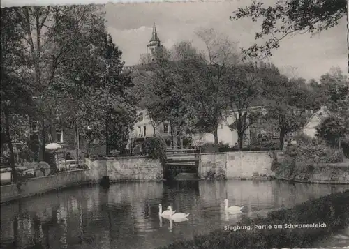 Siegburg - Partie am Schwanenteich - 1959