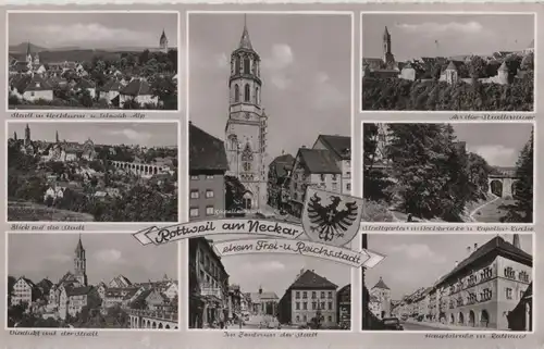 Rottweil - u.a. Blick auf die Stadt - 1956