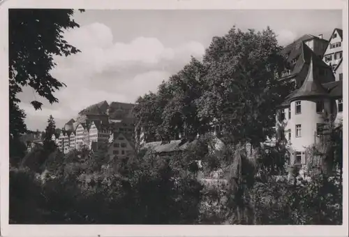 Tübingen - Neckarpartie mit Hölderlinturm - 1951