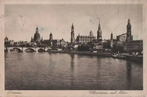 Dresden - Elbpanorama nach Osten - 1930