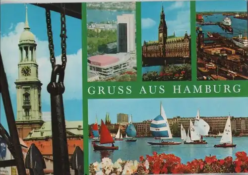 Hamburg - 5 Teilbilder - 1982