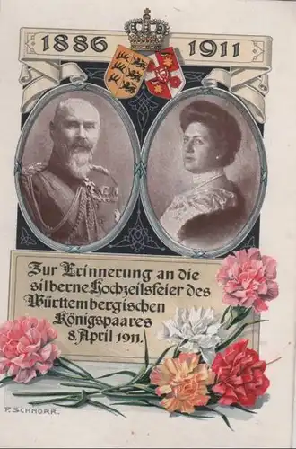 Silberhochzeit Königspaar Württemberg