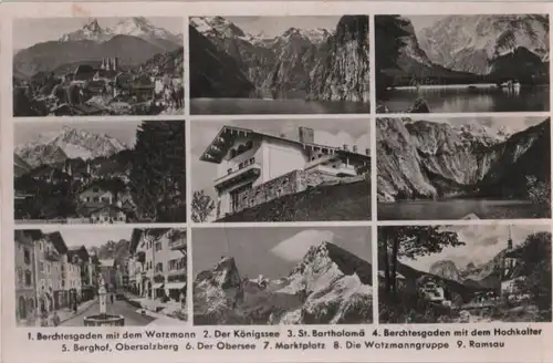 Berchtesgadener Land - u.a. der Obersee - ca. 1955