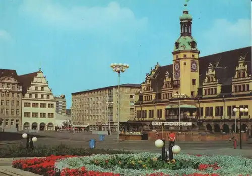 Leipzig - Markt und altes Rathaus - 1982