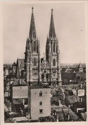 Regensburg - Dom, Westfassade - ca. 1955