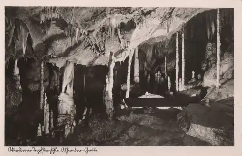 Attendorn - Tropfsteinhöhle, Alhambra-Grotte - ca. 1955