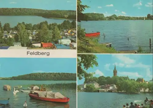 Feldberg, Feldberger Seenlandschaft - u.a. Bootshafen des Campingplatzes - 1983