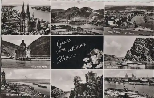 Rhein - u.a. Mainz - ca. 1960