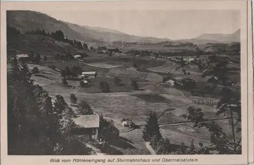 Obermaiselstein - Blick vom Höhleneingang auf Sturmannshaus - ca. 1950