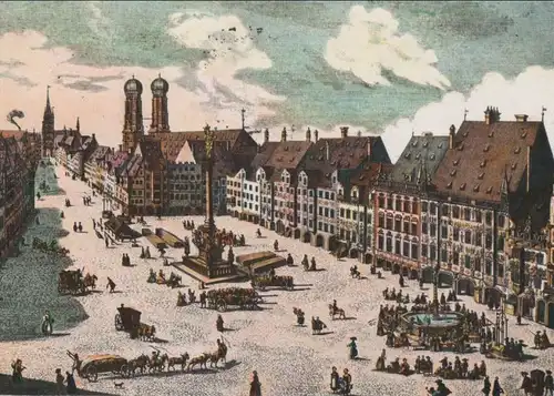 München - Marktplatz im 17. Jahrhundert - 1978
