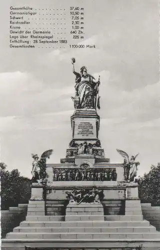 Rüdesheim - Niederwalddenkmal - ca. 1955