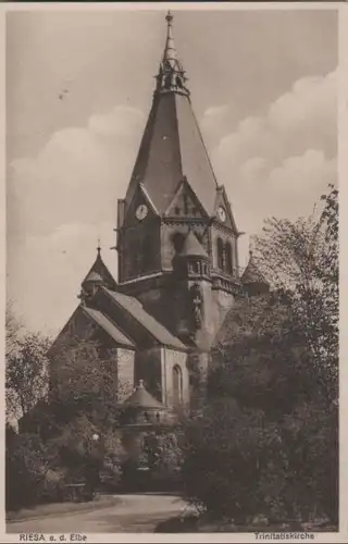 Riesa - Trinitatiskirche - ca. 1935