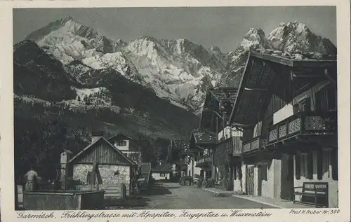 Garmisch-Partenkirchen - Frühlingstrasse - ca. 1950