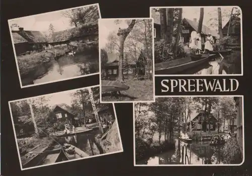 Spreewald - 5 Teilbilder - 1967