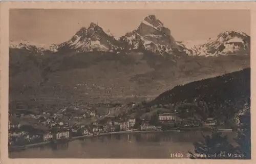 Schweiz - Schweiz - Brunnen - und die Mythen - ca. 1950