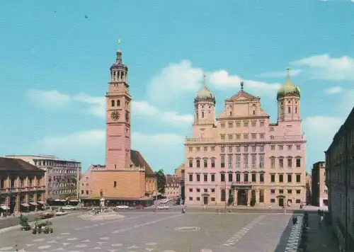 Augsburg - Perlach und Rathaus - ca. 1975