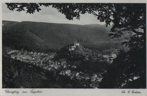 Schwarzburg - vom Trippstein - ca. 1950