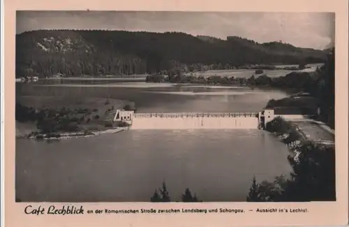 Romantische Straße - Cafe Lechblick, zwischen Landsberg und Schongau - ca. 1950