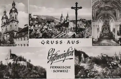 Gößweinstein - u.a. Blick vom Kreuzberg - ca. 1955