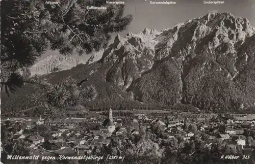 Mittenwald - gegen Karwendelgebirge - 1957