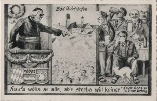 Bad Wörishofen - Saufa wolla se alle - ca. 1960
