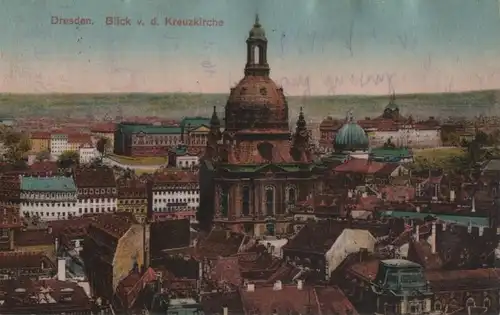 Dresden - Blick von der Kreuzkirche - 1928