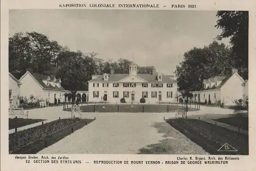 Frankreich - Frankreich - Paris - Exposition Coloniale, Section des Etats Unis - 1931