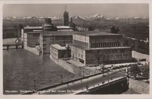 München - Deutsches Museum mit den neuen Studiengebäuten - 1935