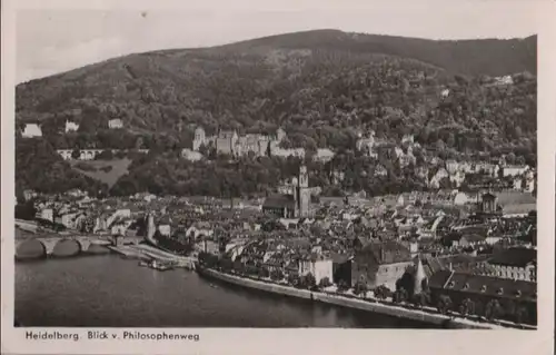 Heidelberg - Blick vom Philosophenweg - 1953