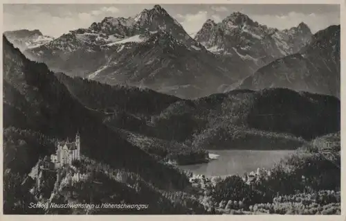 Schwangau Neuschwanstein - Hohenschwangau - ca. 1955