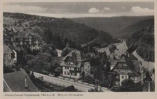 Freudenstadt - Blick ins Christophstal - ca. 1955