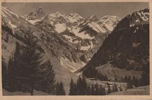 Oberstdorf-Einödsbach - mit Mädelegabelgruppe - 1925