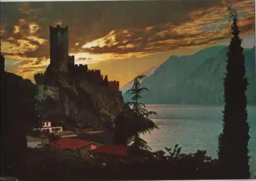 Italien - Italien - Malcesine - Il castello al tramonto - ca. 1980